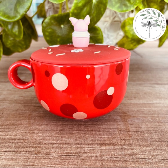 LAST 1🎊2020 Starbucks Red Mug with Pig and Rubber Lid - Picture 3 of 9